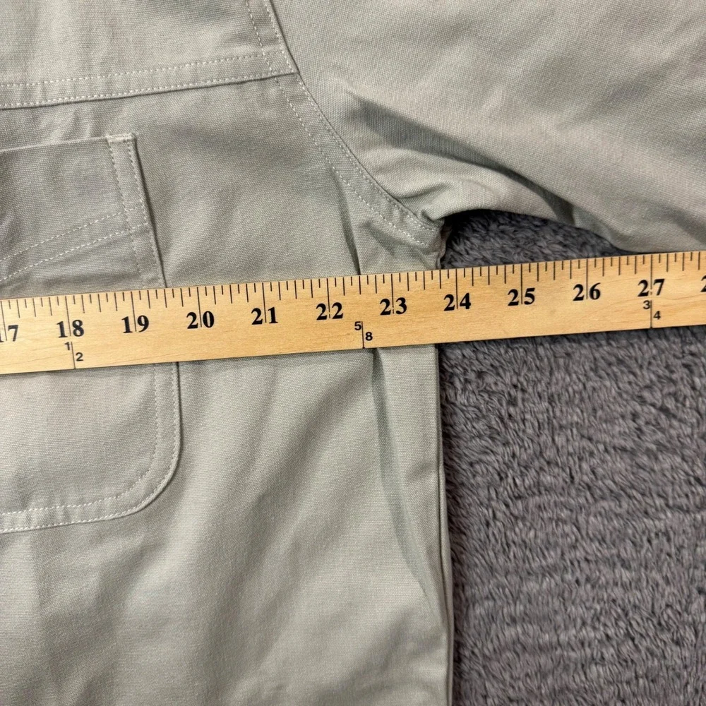 Marlboro Gear 99 Mens Small Tan Cotton Canvas Long Sleeve Button Down Shirt NWT